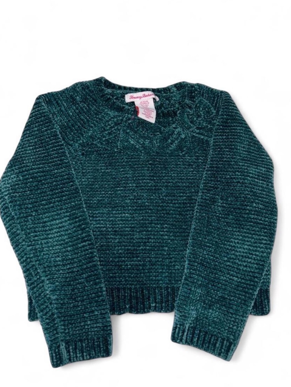 Tommy Bahama Plush Chenille Crewneck Sweater - Teal Green